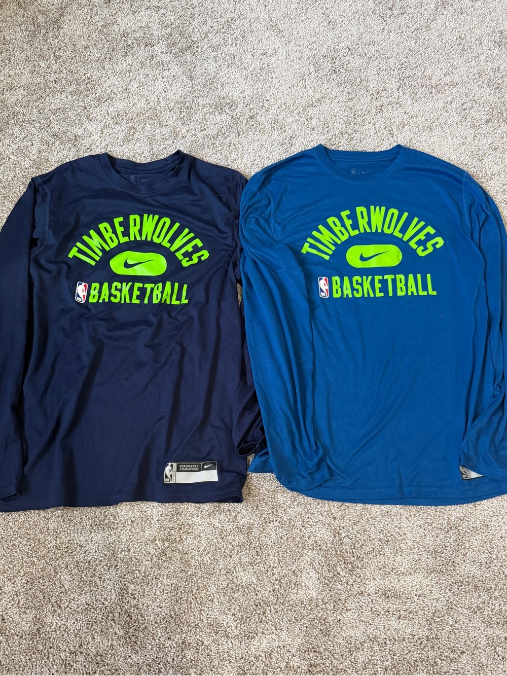 Nike Timberwolves Men’s Long-Sleeve Basketball Shirts